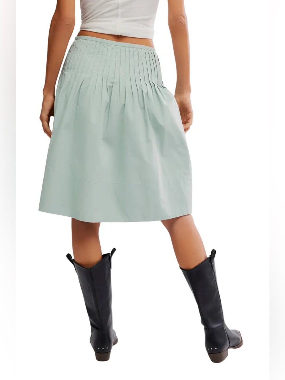 Free People Peyton Pintuck Midi Skirt, Size 10, NWOT - Picture 7 of 11